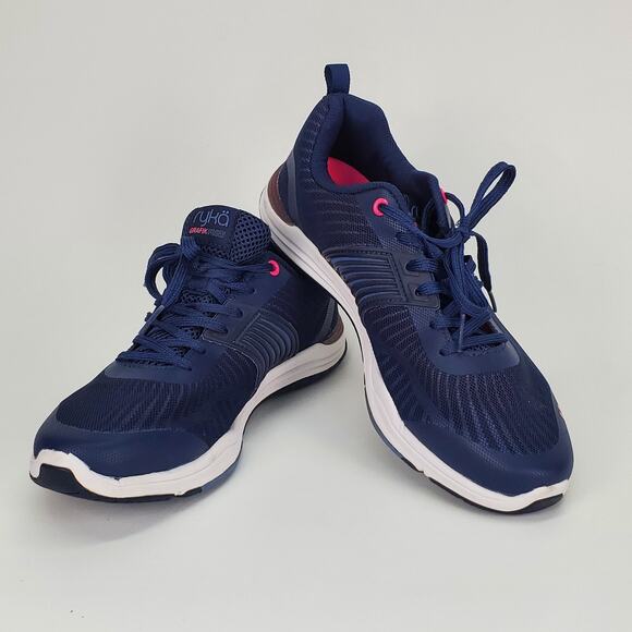 Woman’s Ryka Running Walking Training Grafik Flow Blue Sneakers 9.5M - Picture 1 of 11